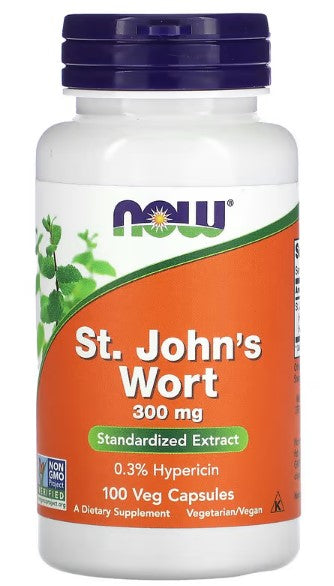 NOW Foods, St. John's Wort, 300 mg, 100 Veg Capsules