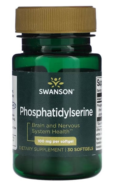 Swanson, Phosphatidylserine, 100 mg, 30 Softgels