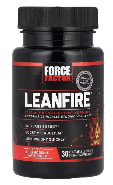 Force Factor, LeanFire®, 30 Vegetable Capsules