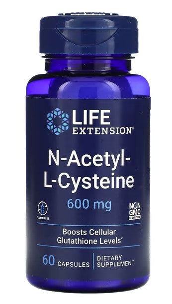 Life Extension, N-Acetyl-L-Cysteine, 600 mg, 60 Capsules