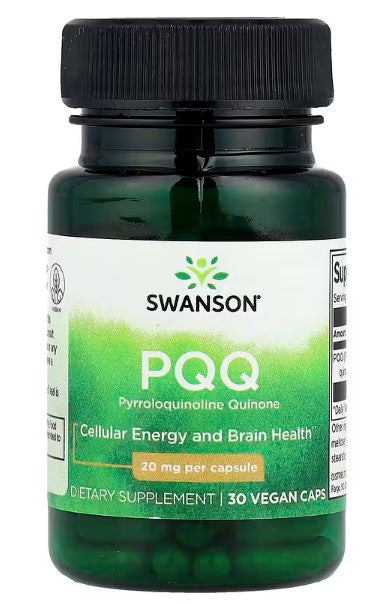 Swanson, PQQ, 20 mg, 30 Vegan Caps
