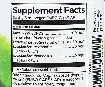 Swanson, L. Reuteri Plus, 30 Vegan EMBO Caps® AP