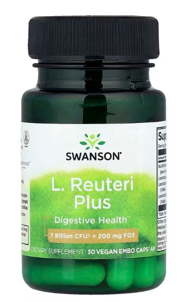 Swanson, L. Reuteri Plus, 30 Vegan EMBO Caps® AP