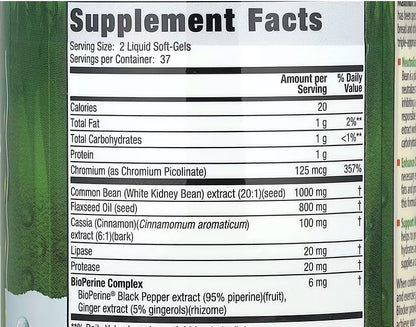 Irwin Naturals, 3-In-1 Carb Blocker®, Maximum Strength, 75 Liquid Soft-Gels