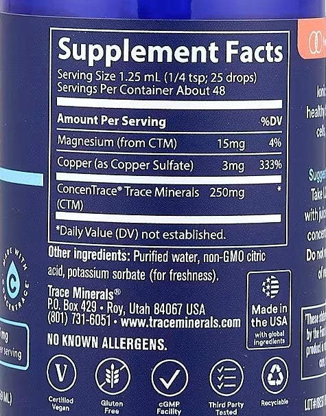 Trace, Ionic Copper, 2 fl oz (59 ml)