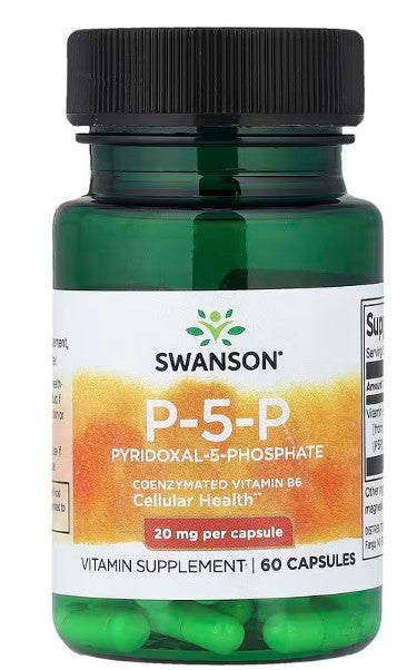 Swanson, P-5-P, 20 mg, 60 Capsules