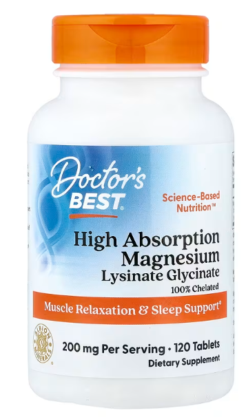 Doctor's Best, High Absorption Magnesium, 120 Tablets (100 mg per Tablet)