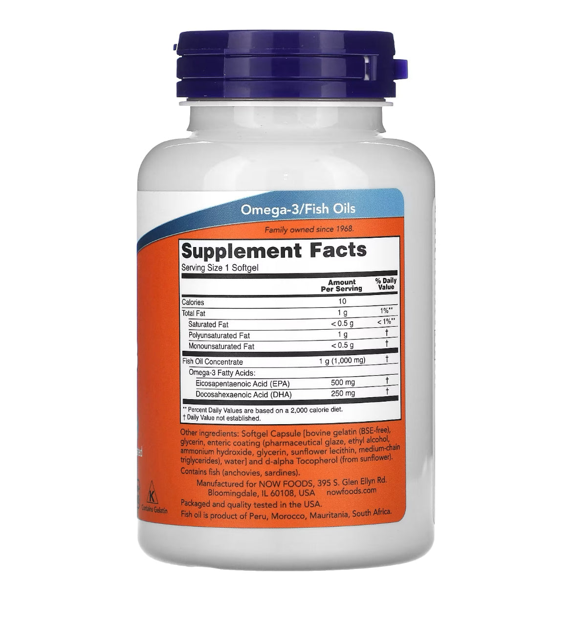 NOW Foods, زيت السمك أوميجا 3 فائق الجودة، 90 كبسولة هلامية 