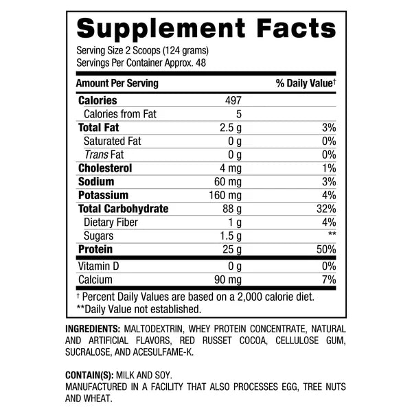 Bulk Muscle XL™ - Advanced Mass Weight Gainer