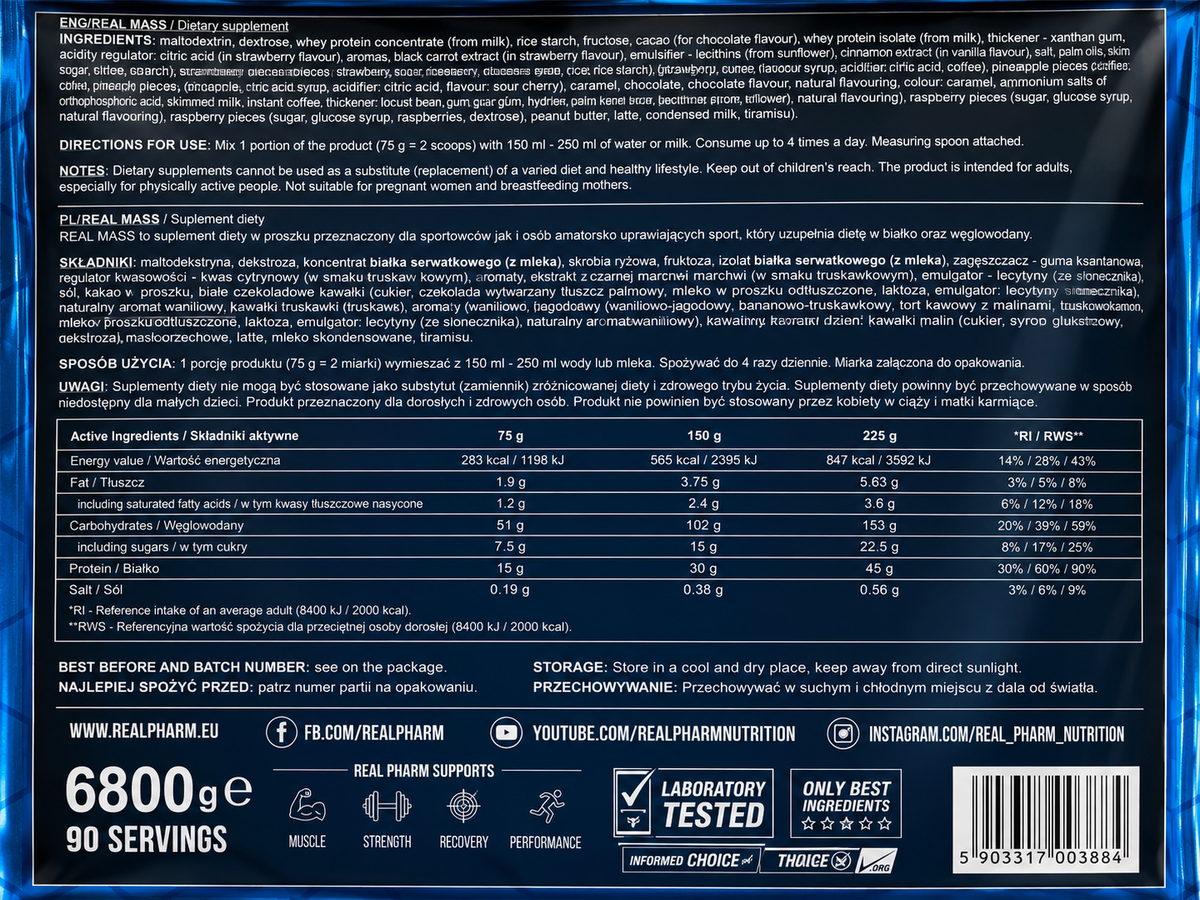 Real Mass - Real Pharm 6800g