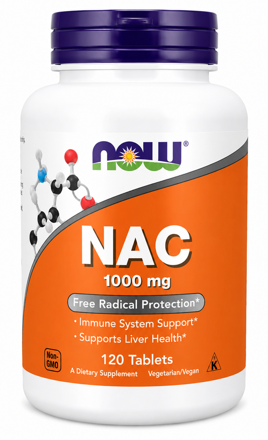 NAC, 1,000 mg, 120 Tablets, NOW Foods,