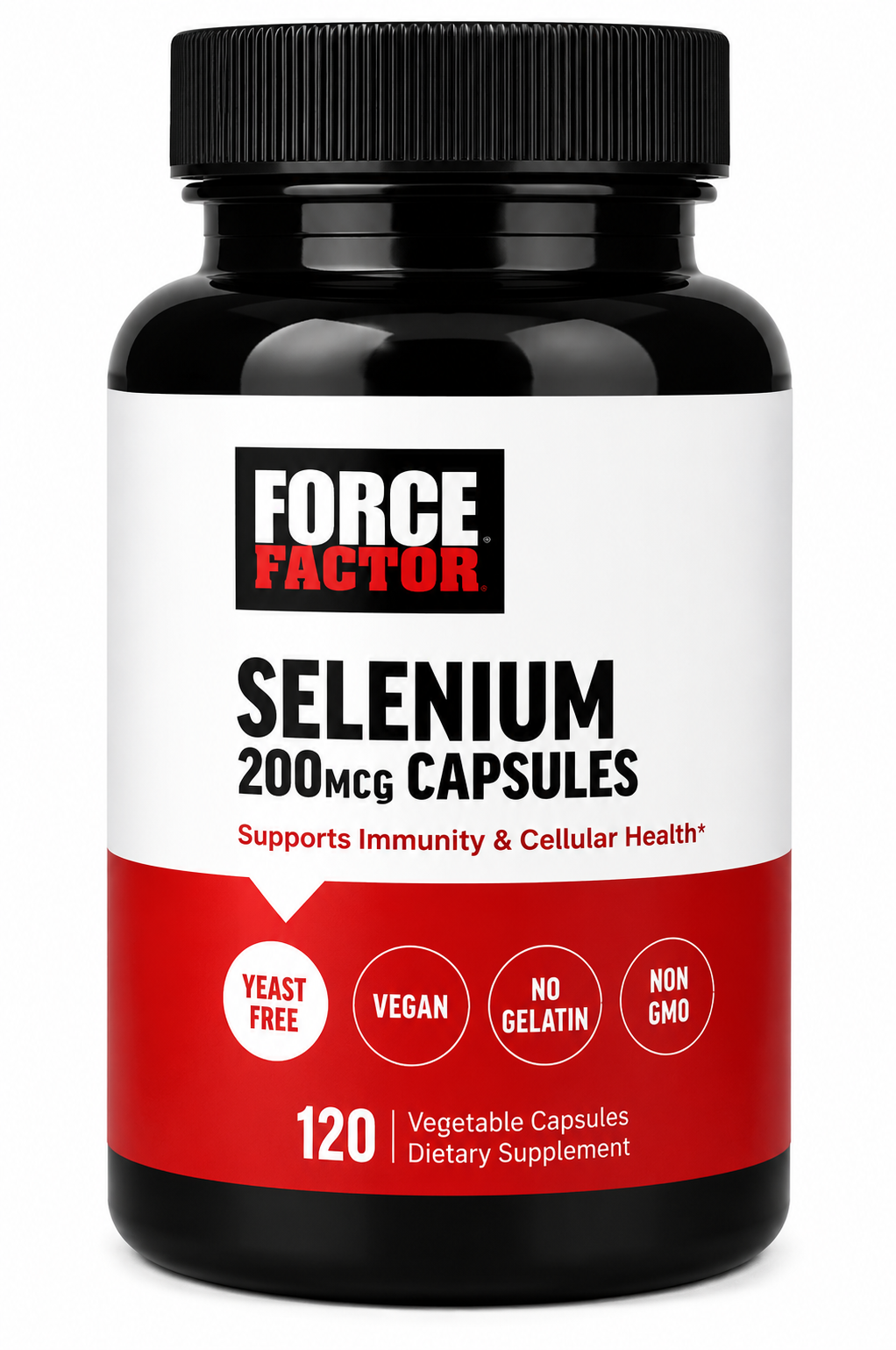Selenium, Force Factor,  200 mcg, 120 Vegetable Capsules