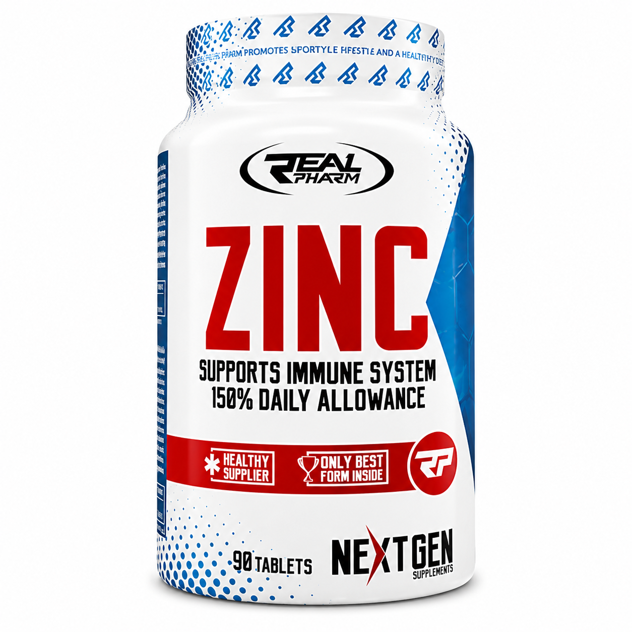 Zinc Real Pharm 90 pills, 90 servings.