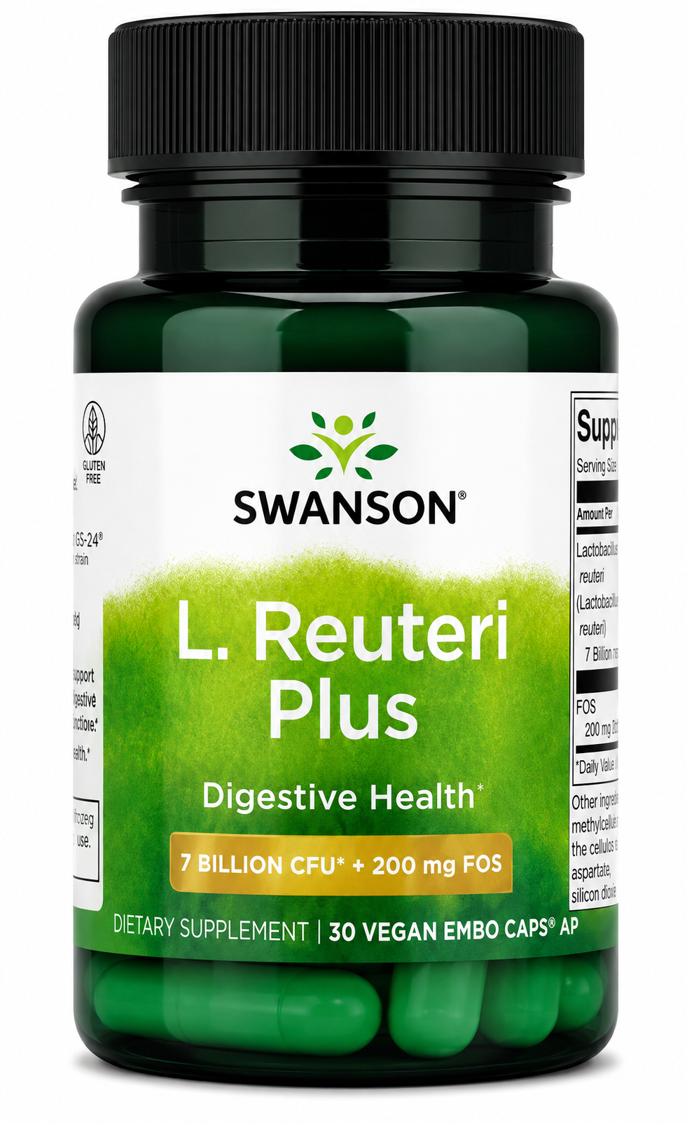 Swanson, L. Reuteri Plus, 30 Vegan EMBO Caps® AP
