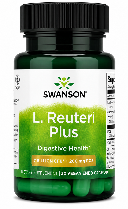 Swanson, L. Reuteri Plus, 30 Vegan EMBO Caps® AP