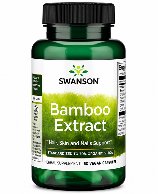 Bamboo Extract, 60 Vegan Capsules, 300mg per capsules