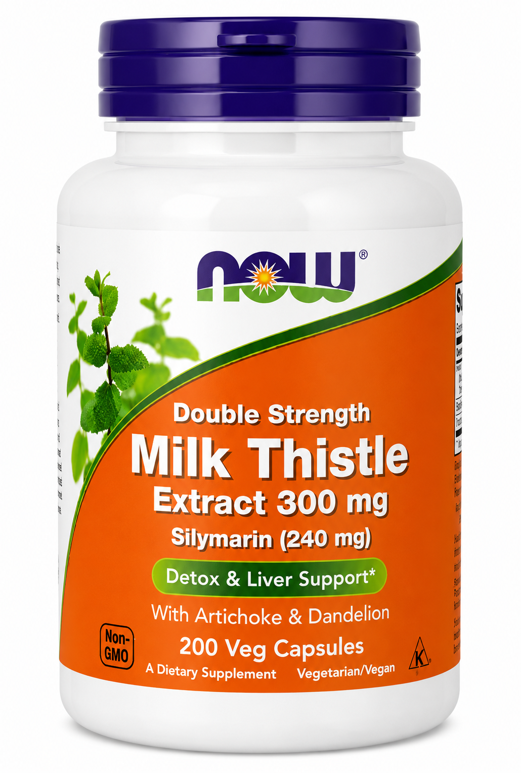 NOW Foods, Milk Thistle Extract, Double Strength, 300 mg, 200 Veg Capsules