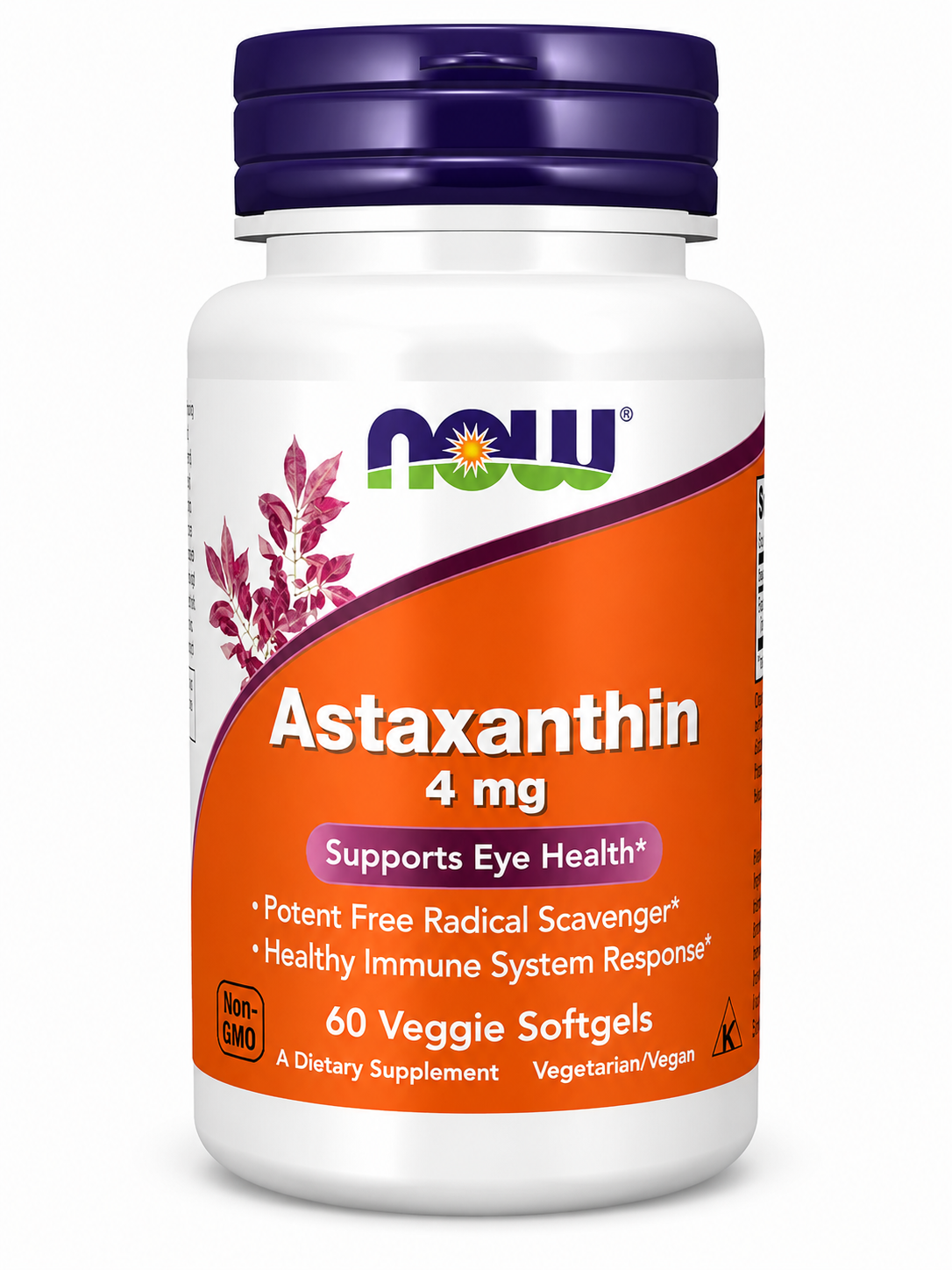 NOW Foods, Astaxanthin, 4 mg, 60 Veggie Softgels