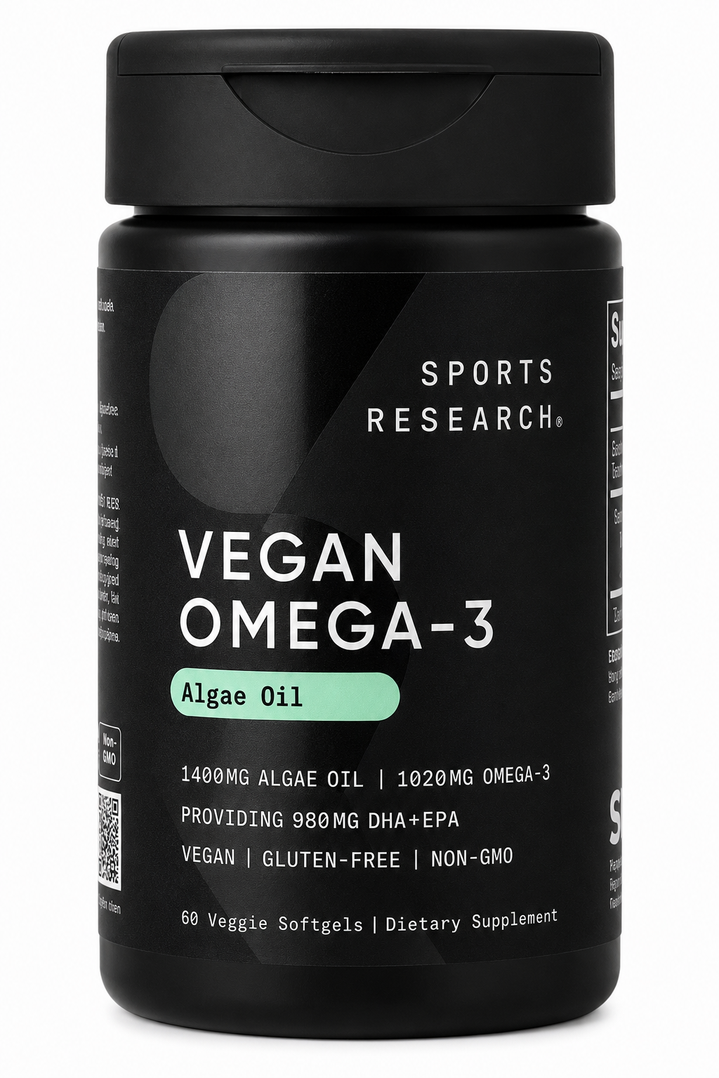 Sports Research, Vegan Omega-3, 60 Veggie Softgels
