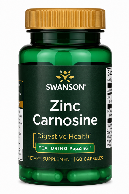 Swanson, Zinc Carnosine, 60 Capsules