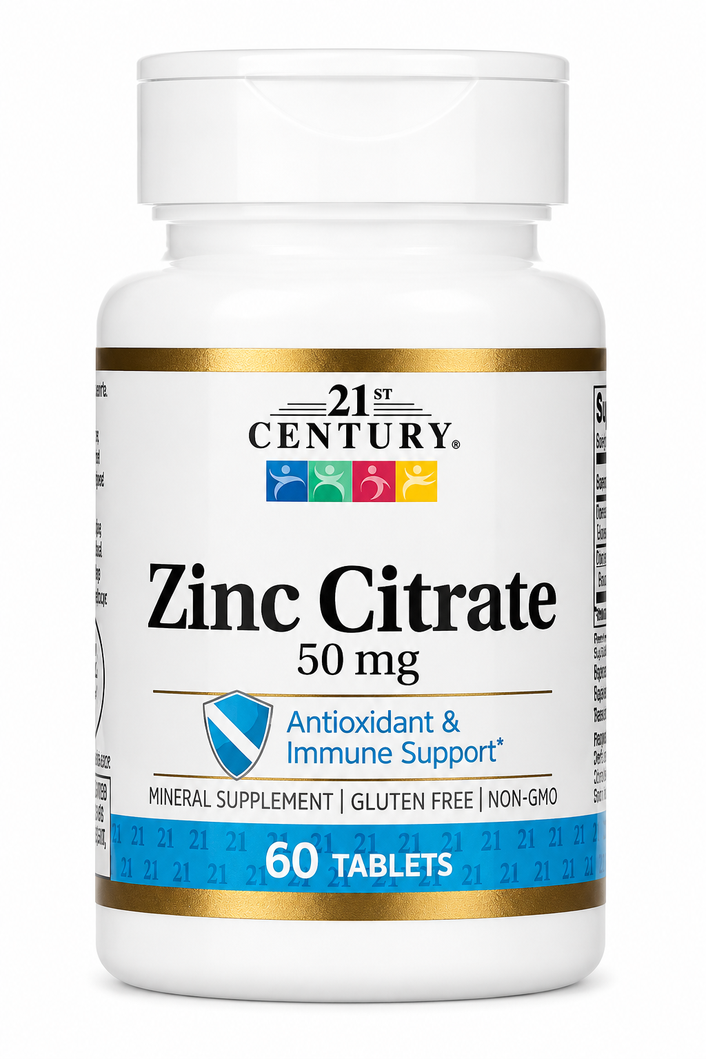 21st Century, Zinc Citrate, 50 mg, 60 Tablets