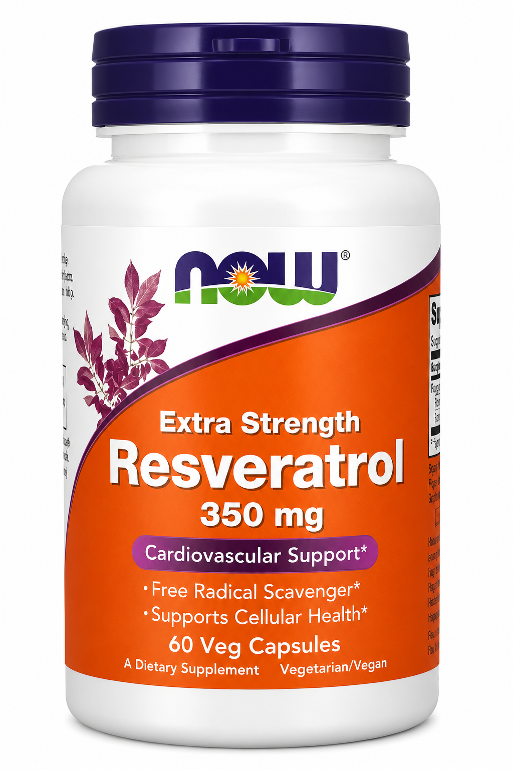 NOW Foods, Extra Strength Resveratrol, 350 mg, 60 Veg Capsules