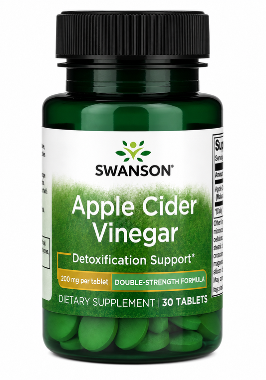 Swanson, Apple Cider Vinegar, 200 mg , 30 Tablets