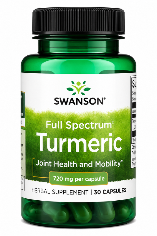 Swanson, Full Spectrum Turmeric, 720 mg, 30 Capsules