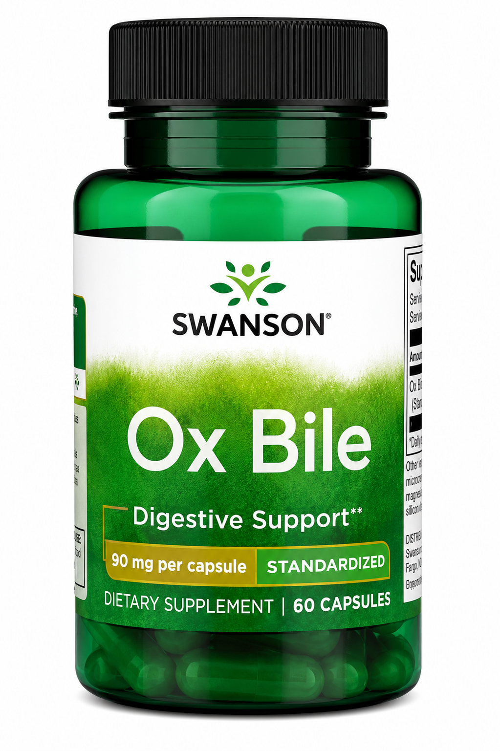 Swanson, Ox Bile, 90 mg, 60 Capsules, oxbile