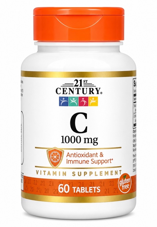 Vitamin c ,21st Century,, 1,000 mg, 60 Tablets