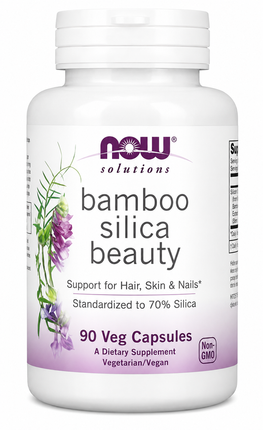 NOW Foods, Solutions, Bamboo Silica Beauty, 90 Veg Capsules