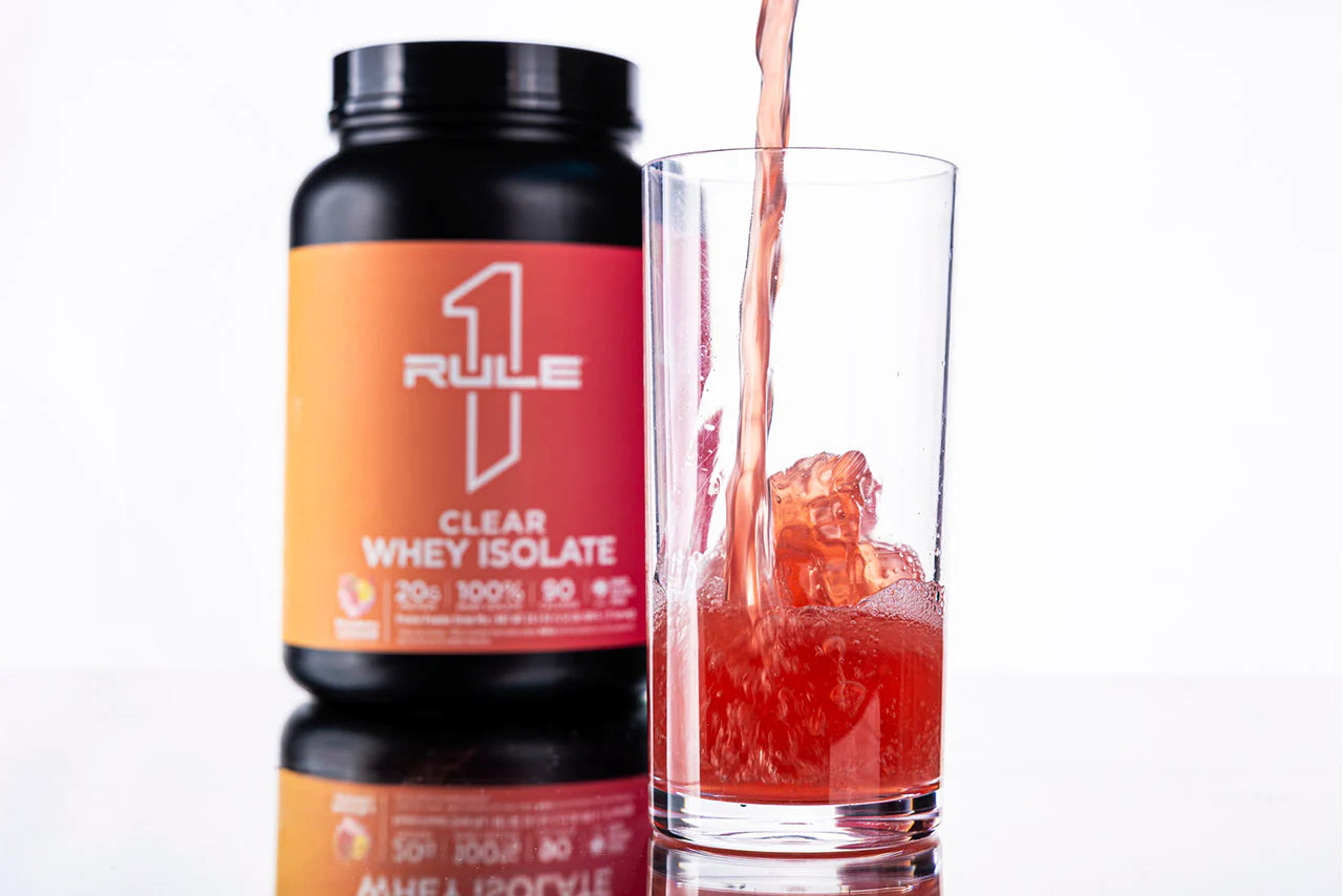 Clear Whey Isolate Rule1 - Rule 1 R1 Clear Isolate  - Gluten Free,  Helps with Muscle, Strength and Recovery