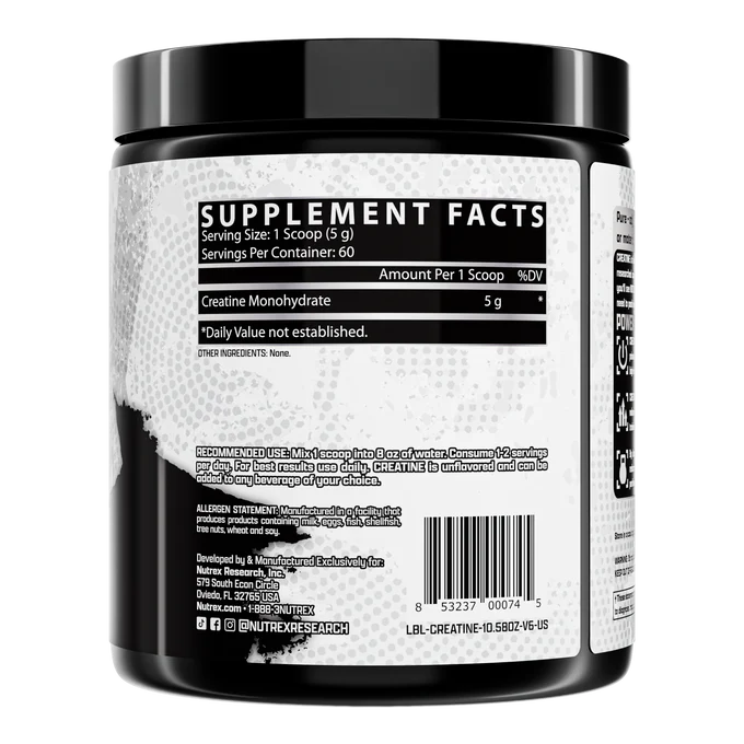 Creatine Monohydrate- Nutrex(60 servings)