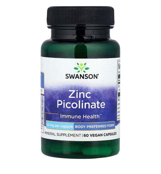 Zinc Picolinate, 22mg, 60 Vegan Capsules