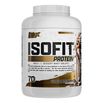 عزل بروتين مصل اللبن - IsoFit من nutrex - 70 حصة (25 جرام بروتين/مغرفة)