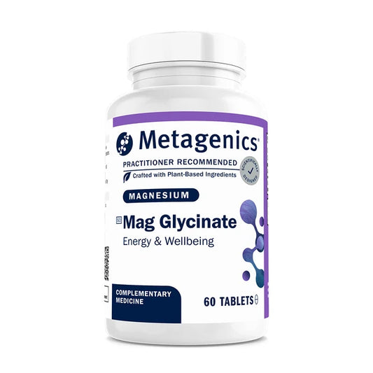 Metagenics, Mag Glycinate, Magnesium Glycinate, 100 mg, 60 Tablets