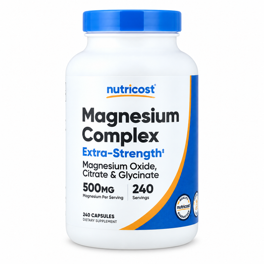 Nutricost, Magnesium Complex, 500 mg, 240 Capsules