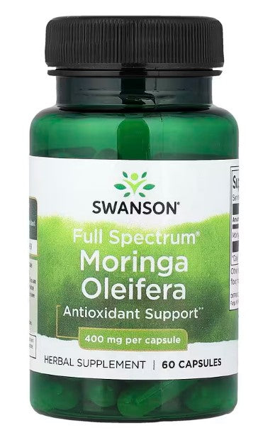 Swanson, Full Spectrum® Moringa Oleifera, 400 mg, 60 Capsules