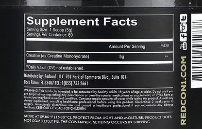 Creatine Monohydrate- Redcon1 (90servings)