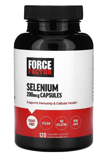 Selenium, Force Factor,  200 mcg, 120 Vegetable Capsules