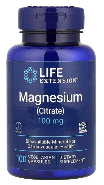 Life Extension, Magnesium (Citrate), 100 mg, 100 Vegetarian Capsules