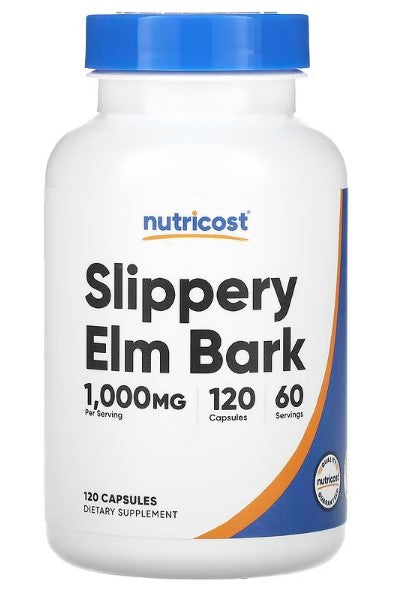Nutricost, Slippery Elm Bark, 120 Capsules (500 mg per Capsule)