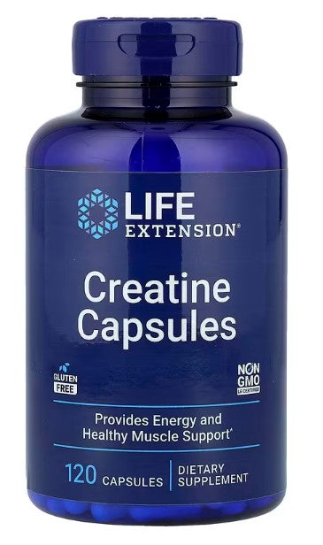 Life Extension, Creatine Capsules, 120 Capsules