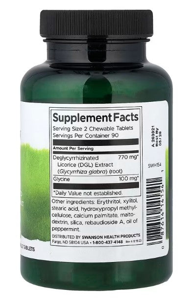 Swanson, DGL, 180 Chewable Tablets