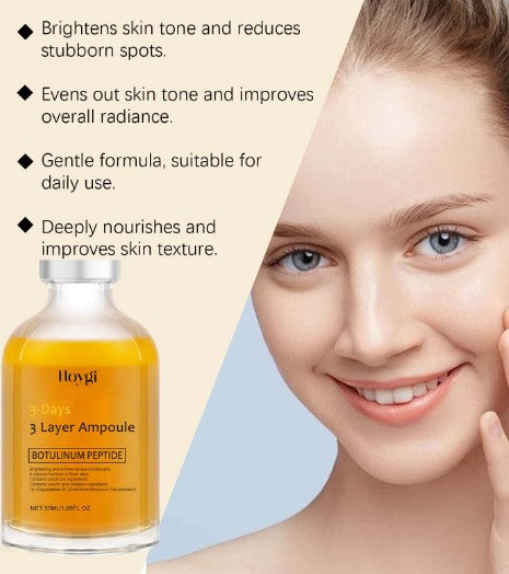 HOYGI Improves Rough and Delicate Skin Removes Yellowing Brightens and Lightens Spots Facial Whitening Ampoule Serum