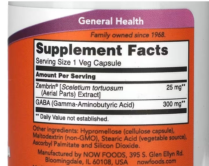 Calm & Focus With Zembrin & GABA, 60 Veg Capsules