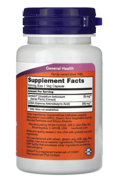 Calm & Focus With Zembrin & GABA, 60 Veg Capsules