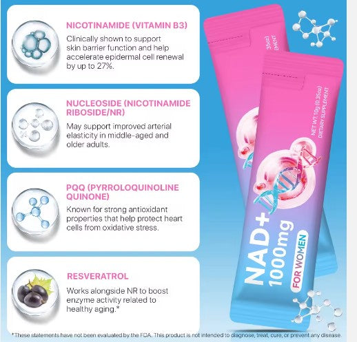 NAD +, NAD+, Sachets 1000mg
