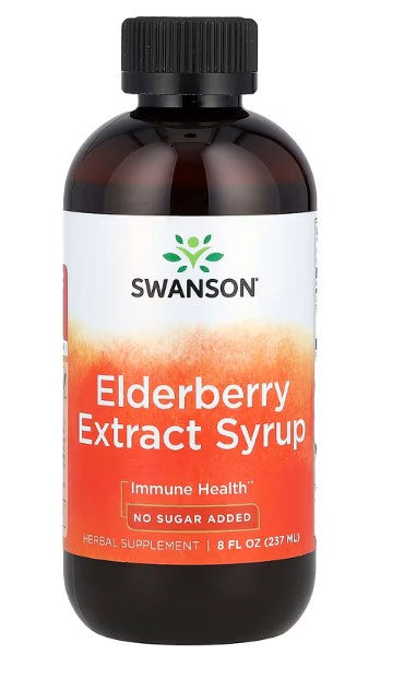 Swanson, Elderberry Extract Syrup, 8 fl oz (237 ml)