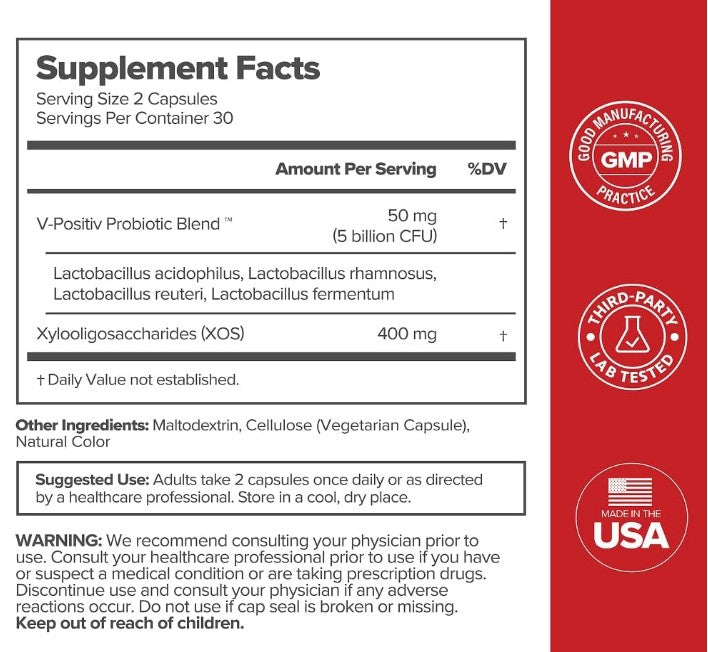 Vaginal Probiotic, URO, 60 veg capsules, Made in USA